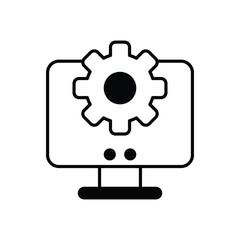 Seo Presentation vector icon