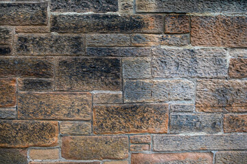Sandstone Wall in the Old Town of Edinburgh
