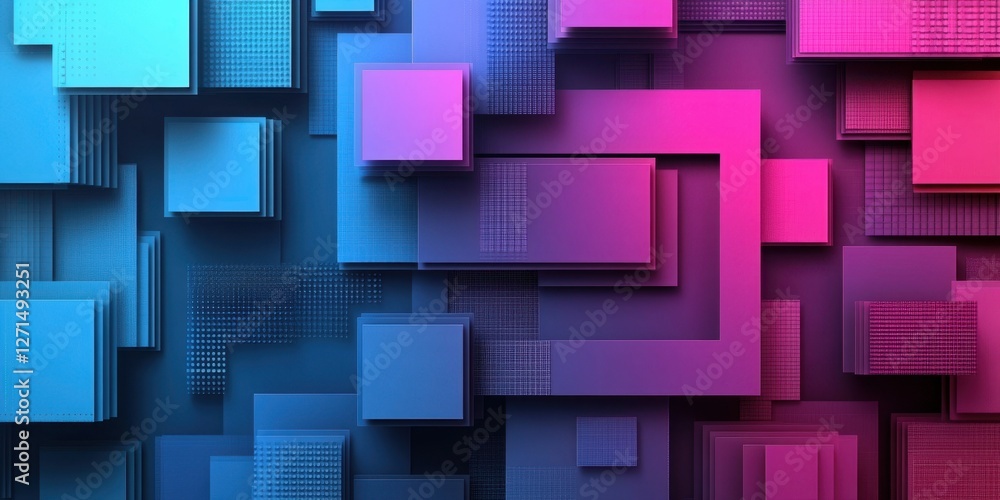 Poster abstract geometric background with vibrant color gradients in a modern style composition