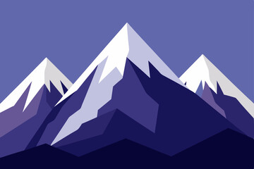 Fototapeta premium mountain landscape with snow