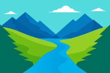  mountain landscape with mountains © Goutam