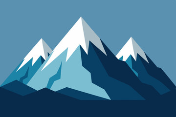mountain landscape vector illustration