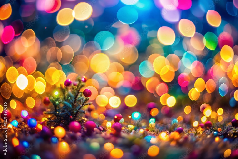 Poster abstract blurred background, soft focus, bokeh lights, deep depth of field, artistic image