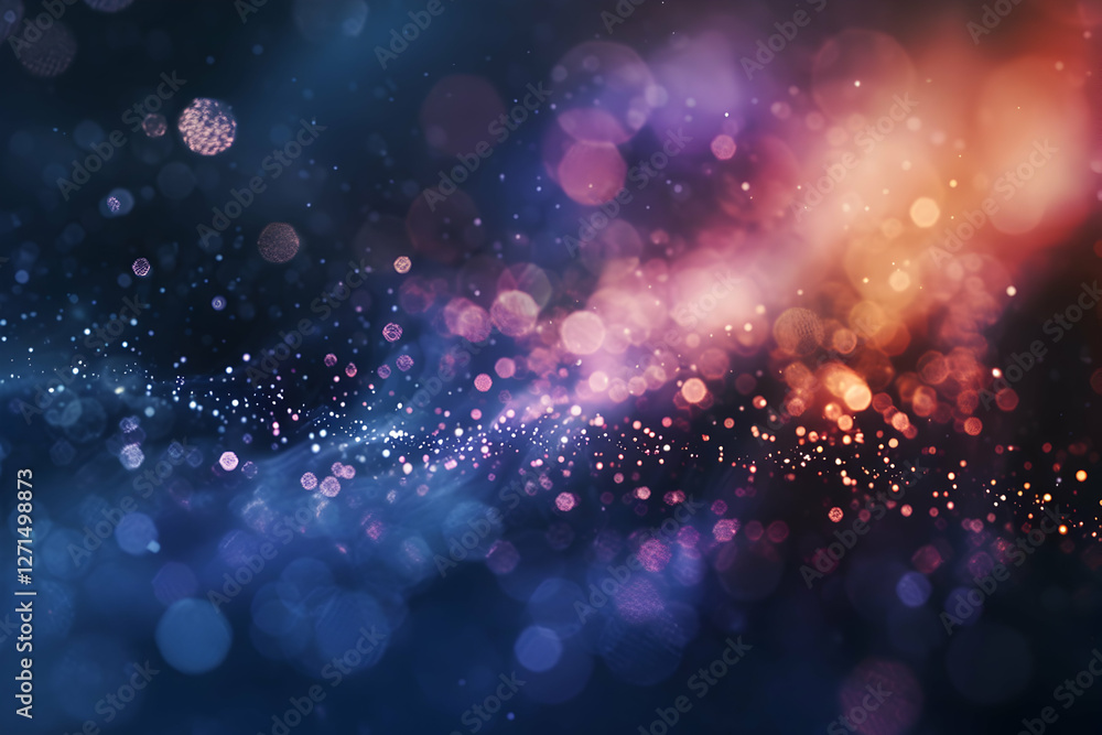 Poster vibrant abstract background with colorful bokeh lights creating a dreamy atmosphere (11)