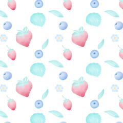 seamless pattern with berries