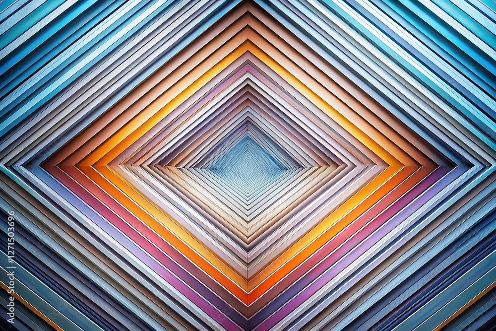 Poster abstract geometric diagonal lines: white and gray gradient macro background