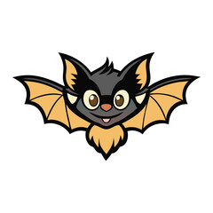 A bat-hipster logo design features a stylish bat with vintage glasses, a beard, or a mustache, blending gothic and retro aesthetics for a trendy, modern appeal.
