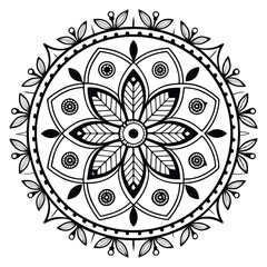 mandala round ornament