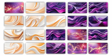 background and Lighting social media post bundle template ai generated