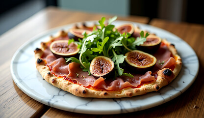 fig and prosciutto pizza