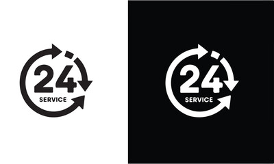 24-Hour Service Icon