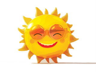 laughing sun vector art