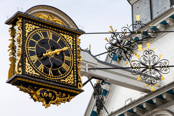 Clock of Guildford Guildhall in Surrey, UK