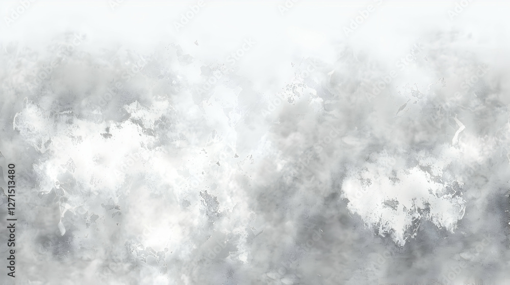 Poster abstract gray and white cloud formation with soft textures and subtle variations in tone