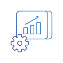 Seo Persentation Setting vector icon