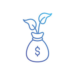 Money Growth vector icon