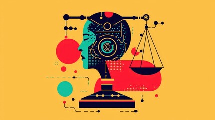 Abstract Representation of Justice and Artificial Intelligence Concepts