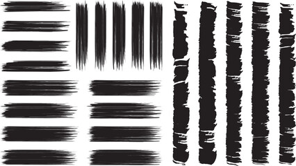 Black brush strock whith background 