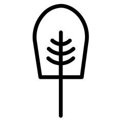 Spinach Food Leaf Line Icon