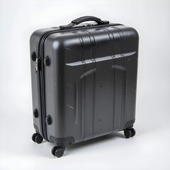 Compact travel suitcase on a white background. Generative AI