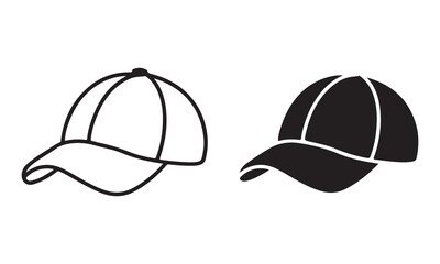 Baseball cap vector icon