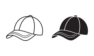 Baseball cap vector icon