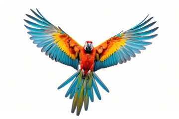Fototapeta premium Animal parrot macaw bird.