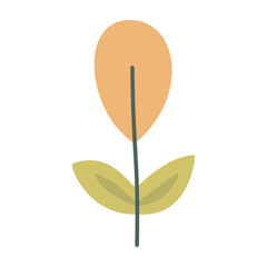 Cute flower,cartoon,colorful, isolated