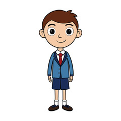 A student in a school uniform, focused and engaged, represents discipline and learning. Their attire fosters equality, unity, and a sense of belonging in the school environment.