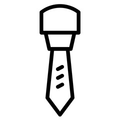 Tie Man Fashion Line Icon