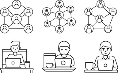 business people icon set, business people set, business people icons