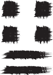 Black brush strock whith background 