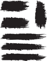 Black brush strock whith background 