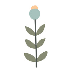 Plant leaf, branch colorful. Icon, vector