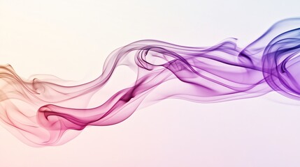 Fototapeta premium A Dance of Pale Pink to Magenta Smoke Creating a Light Elegant Atmosphere