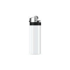 Lighter vector icon. Manual, gas lighter in 3D style.