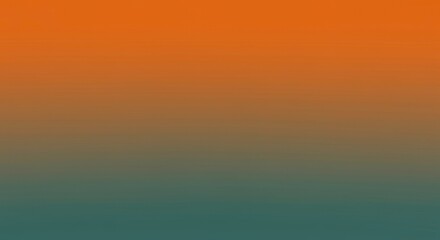 Obraz premium Gradient Abstraction: A captivating gradient of orange to teal hues creates a visually stunning and minimalist backdrop.