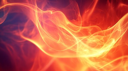 Obraz premium Vibrant abstract flames with fiery orange and red swirls