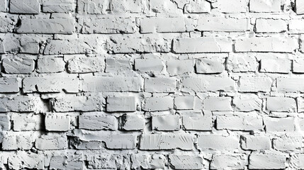 Textured white brick wall with subtle imperfections, suitable for backgrounds or design use