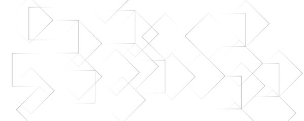 Abstract white and gray color geometric shape and lines seamless pattern transparent background design.