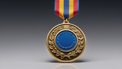 Golden Achievement on White
