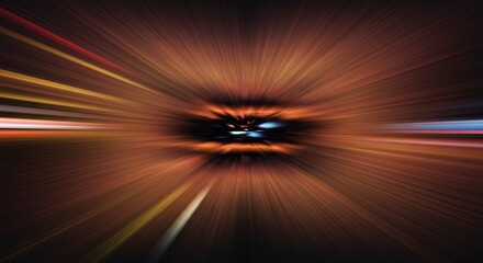 Obraz premium Speed of Light Abstract: A dynamic and abstract composition with a sense of rapid movement. The image evokes the feeling of traveling at high speeds.