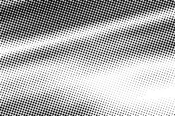 Black Dotted Texture on White Background . Modern Vector Art . Old Paper Effect with Comic Texture . Abstract Wall Design . Grunge Comic Texture Overlay