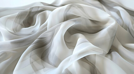 Obraz premium Soft, flowing fabric draped elegantly on a surface, showcasing delicate textures and shadows