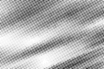 Black Dotted Texture on White Background . Modern Vector Art . Old Paper Effect with Comic Texture . Abstract Wall Design . Grunge Comic Texture Overlay