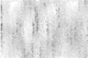 Black Dotted Texture on White Background . Modern Vector Art . Old Paper Effect with Comic Texture . Abstract Wall Design . Grunge Comic Texture Overlay