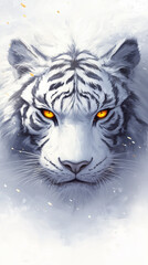 White Tiger Face