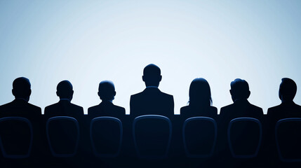 Business Leadership Silhouettes &ndash; Corporate Decision-Making and Strategy