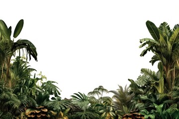Fototapeta premium Lush tropical jungle foliage background