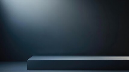Obraz premium Elegant Product Display Background Modern Studio Setup with Dynamic Light and Shadow Effects